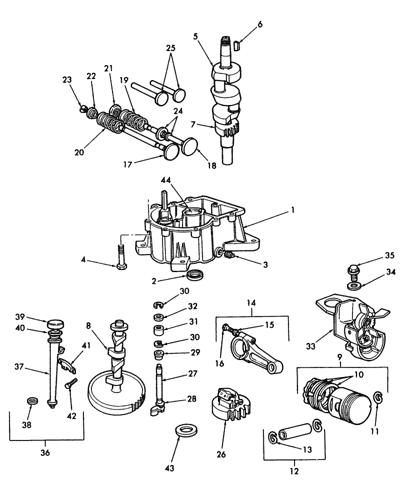 BS-404707-1400) - 12.5HP BRIGGS & STRATTON ENGINE (1/89-12/89 