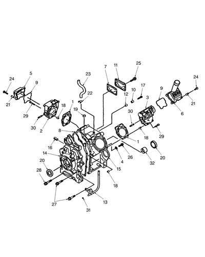 716498006) - GT20 20HP GARDEN TRACTOR (WATER COOLED) - (10/97-10/98) (034)  - CRANKCASE - GT20 New Holland Agriculture