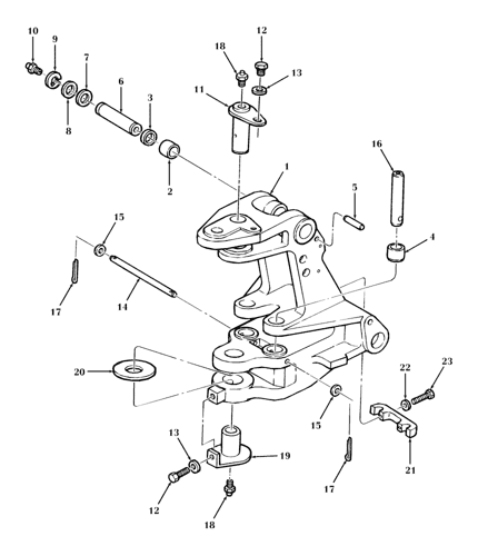 555C) - 4 CYL TRACTOR LOADER BACKHOE (11/88-8/93) (20B01) - SWING