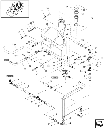 LS180) - SKID STEER LOADER (9/99-) (07.05) - HYDRAULIC RESERVOIR