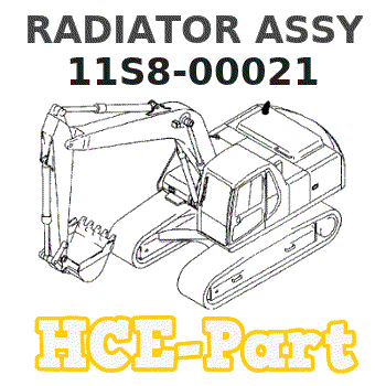 11S8-00021 Hyundai HCE RADIATOR ASSY