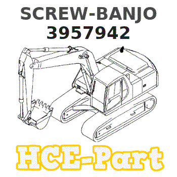 3957942 Hyundai HCE SCREW-BANJO