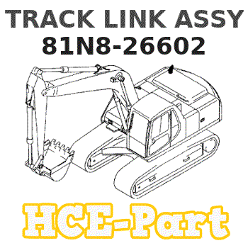 81N8-26602 Hyundai HCE TRACK LINK ASSY