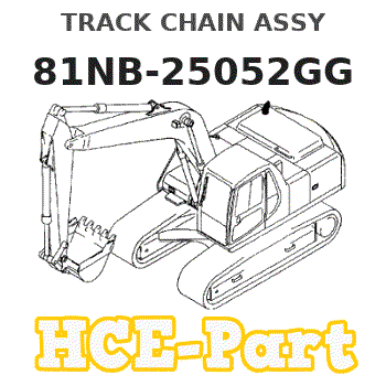 81NB-25052GG Hyundai HCE TRACK CHAIN ASSY