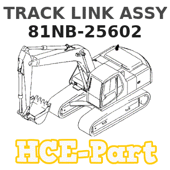 81NB-25602 Hyundai HCE TRACK LINK ASSY