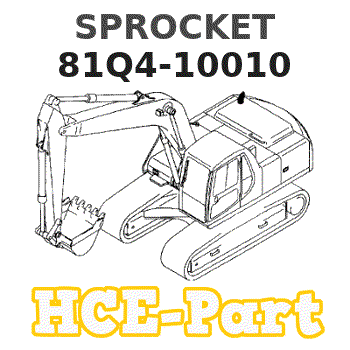 81Q4-10010 Hyundai HCE SPROCKET