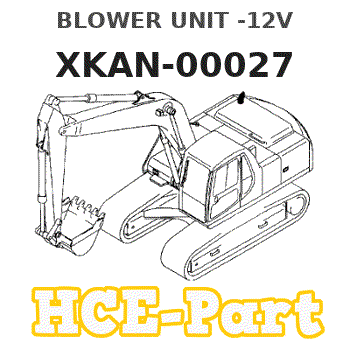 XKAN-00027 Hyundai HCE BLOWER UNIT -12V