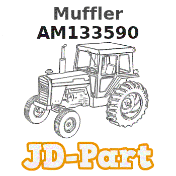 AM133590 John Deere Muffler :: AVS.Parts