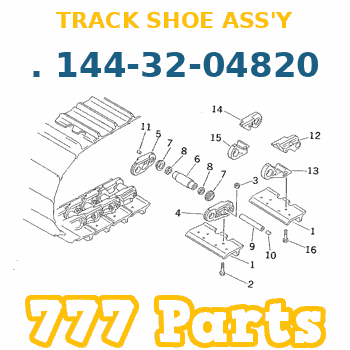 144-32-04820 Komatsu TRACK SHOE ASS'Y