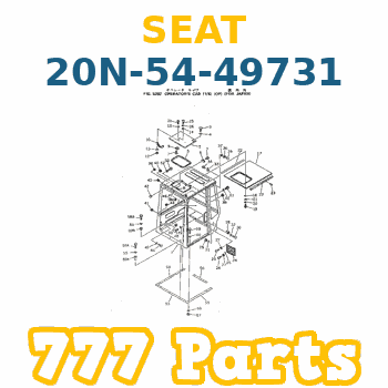 20N-54-49731 Komatsu SEAT