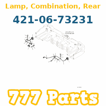 421-06-73231 Komatsu Lamp, Combination, Rear