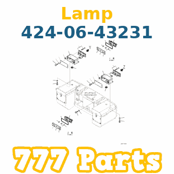 424-06-43231 Komatsu Lamp