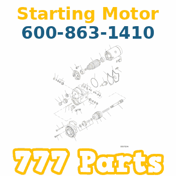 600-863-1410 Komatsu Starting Motor