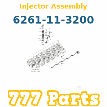 6261-11-3200 Komatsu Injector Assembly