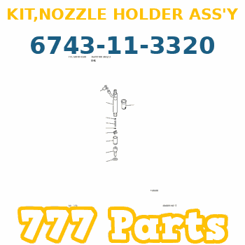 6743-11-3320 Komatsu KIT,NOZZLE HOLDER ASS'Y