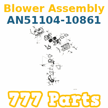 AN51104-10861 Komatsu Blower Assembly