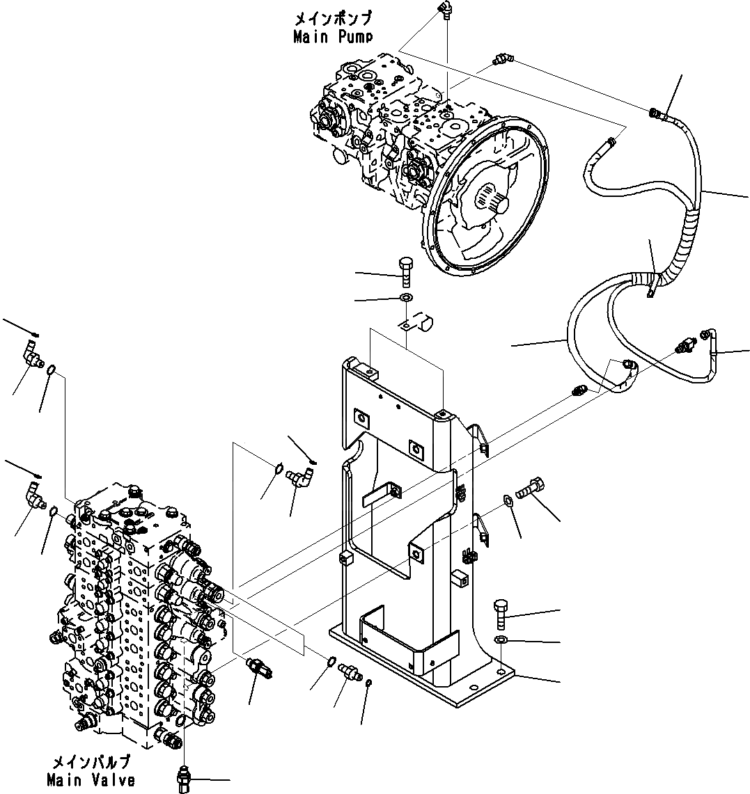 KOMATSU 01010-81645 Parts BOLT (DLF)