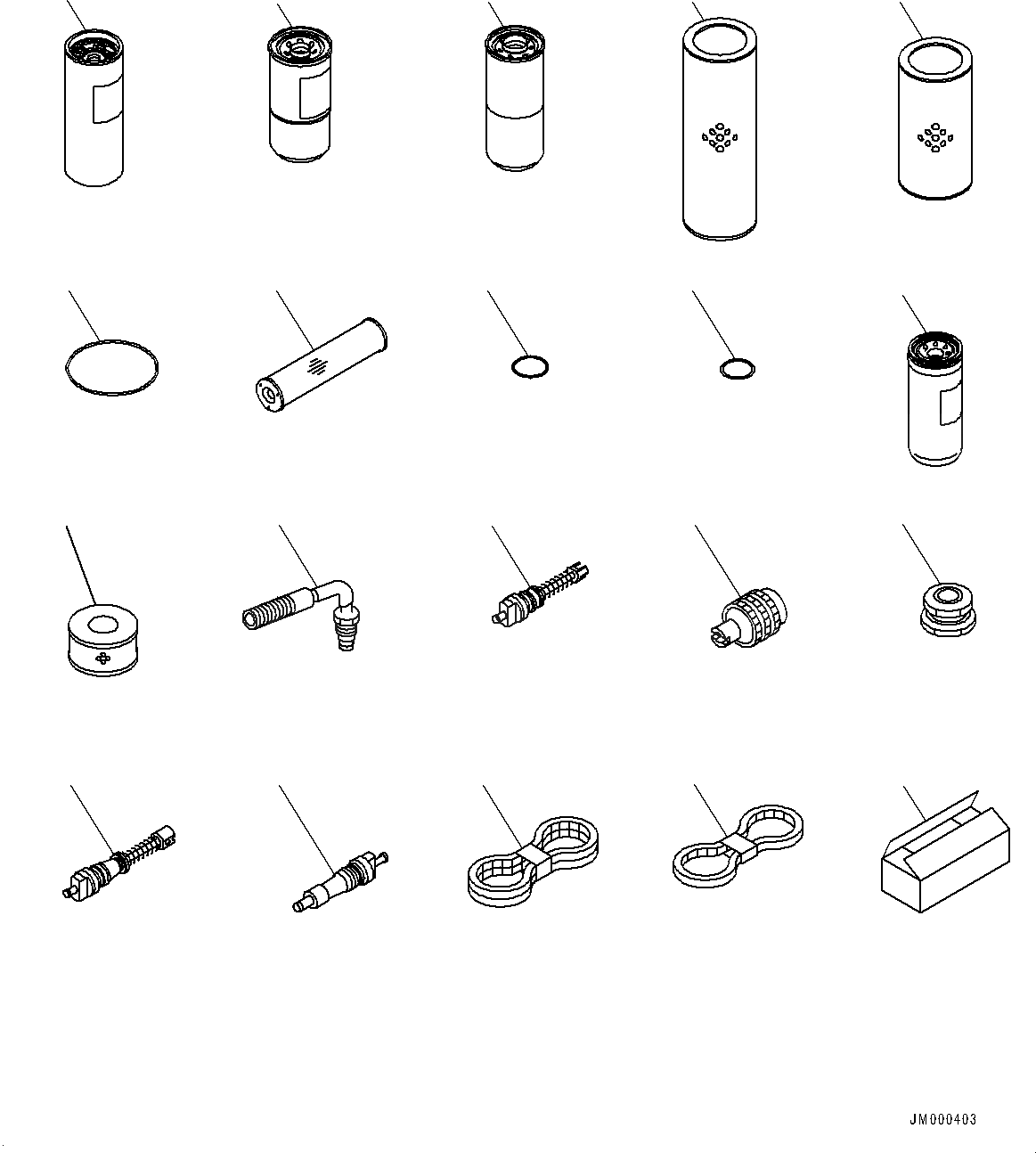 KOMATSU 07063-51142 Parts ELEMENT