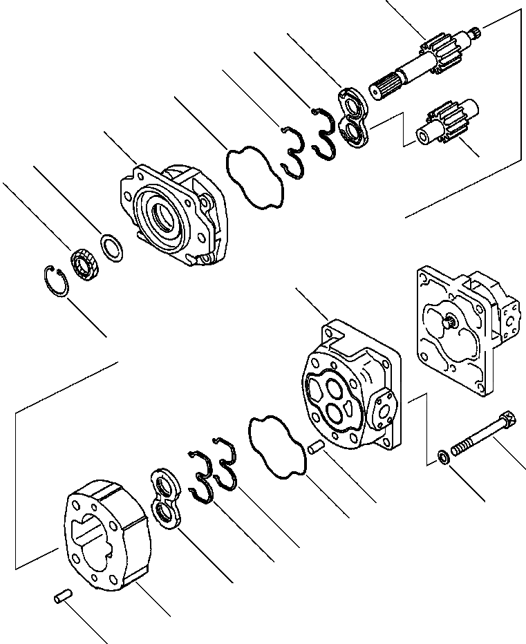 KOMATSU 705-52-30260 Parts PUMP ASS'Y,(SAR80+14)