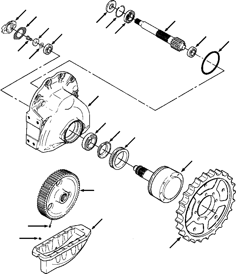 FINAL DRIVE D38P-1 D38E-1/P-1 S/N P085501-P085798 Komatsu FINAL DRIVE D38P-1 D38E-1/P-1 S/N P085501-P085798 Komatsu