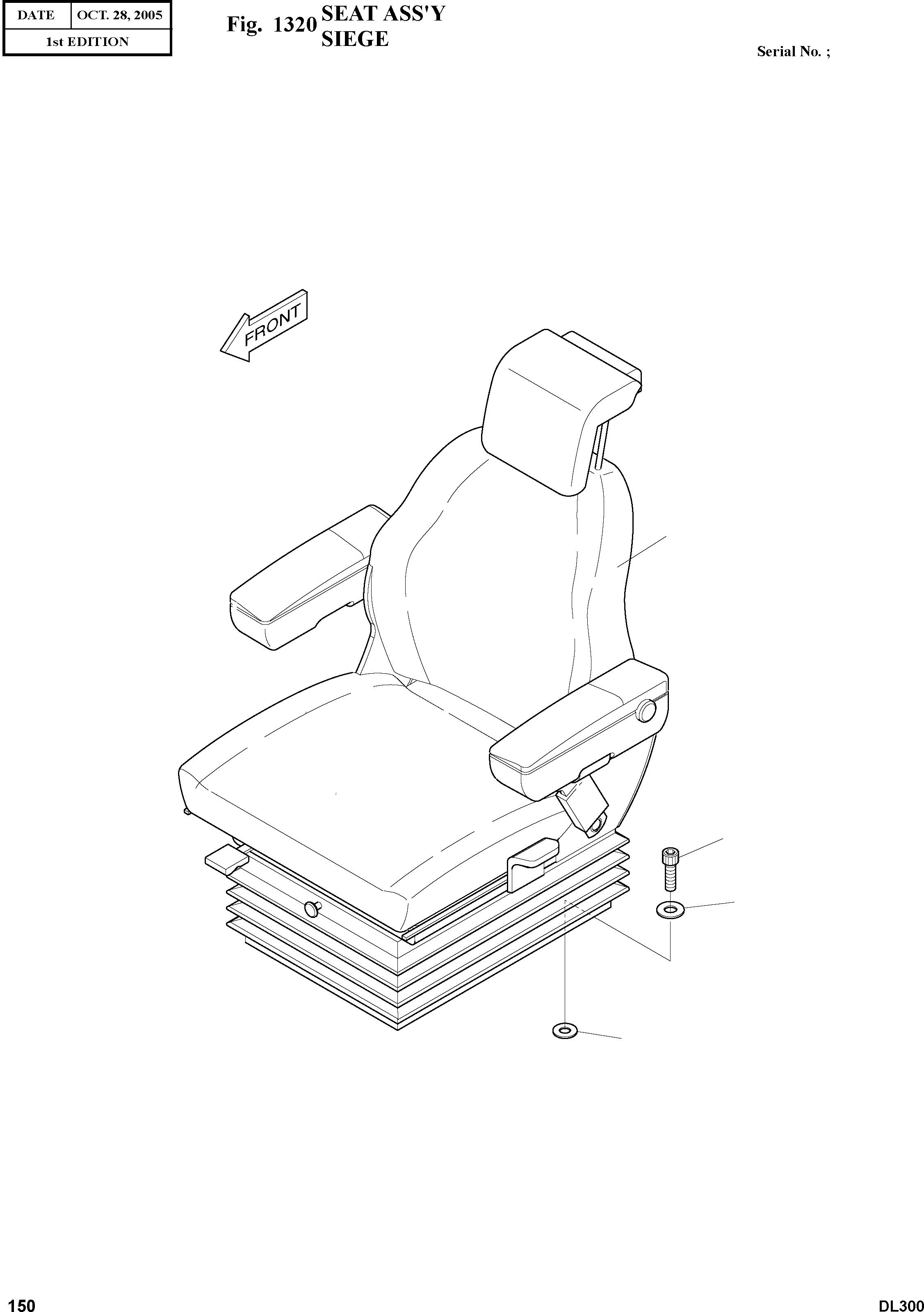 901-00039 - KOMATSU SEAT; OPERATOR Запчасти