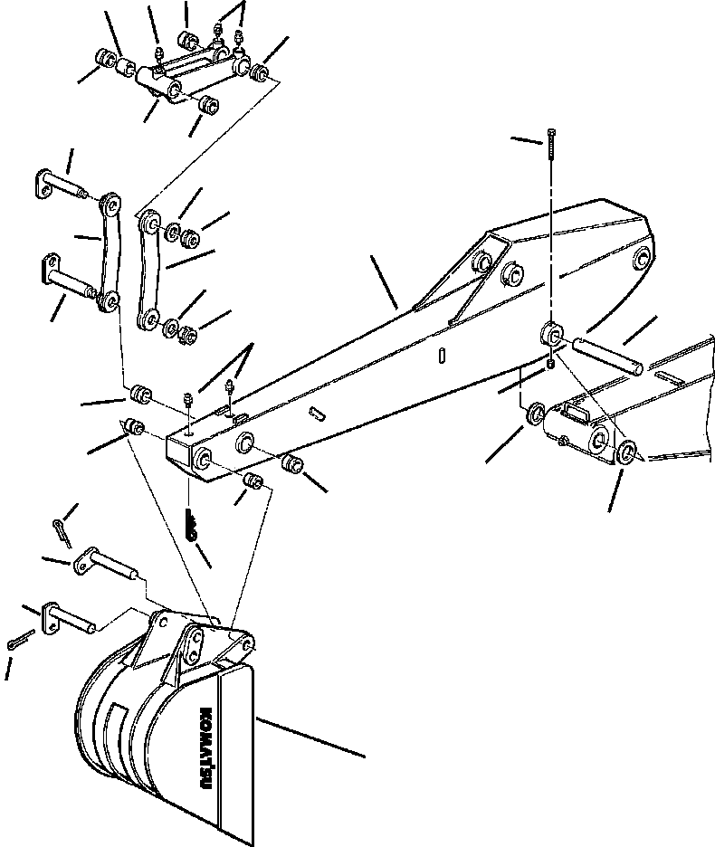 42N-856-1760 - KOMATSU PIN, LEVER Запчасти