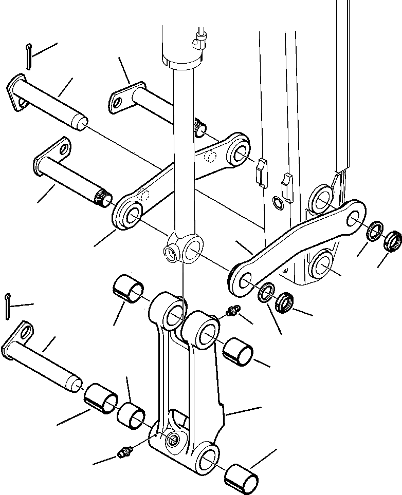 T2030-02A0 BACKHOE BUCKET LINKAGE TELESCOPIC ARM WB156PS-5 S/N