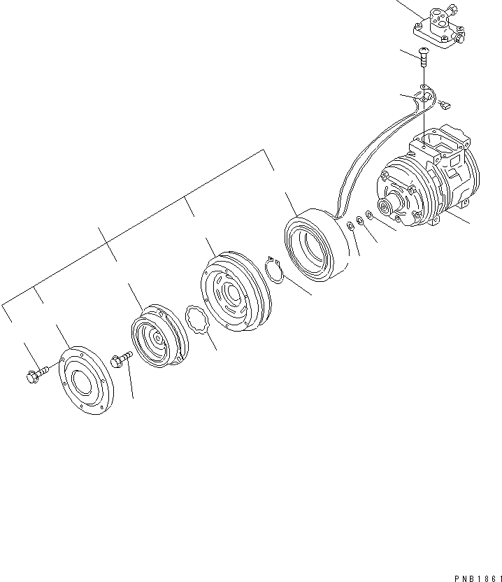 KOMATSU 20Y-979-3110 Parts AIR COMPRESSOR ASS'Y