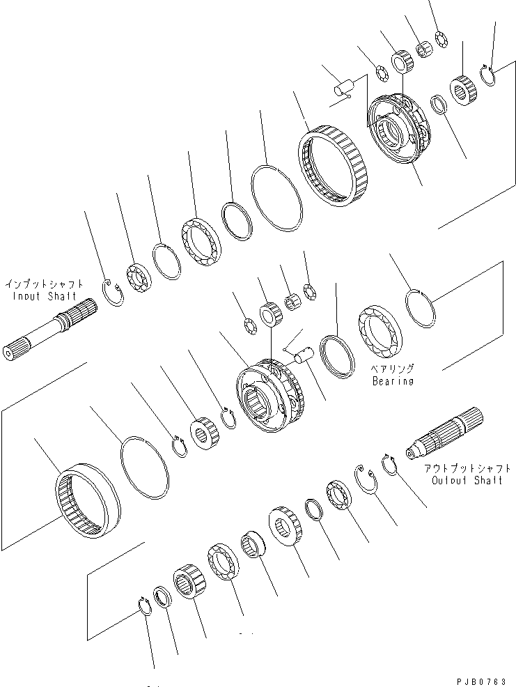 06000-06015 KOMATSU BEARING Запчасти