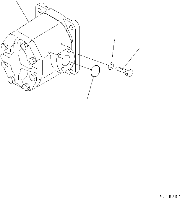 KOMATSU 07436-66800 Parts PUMP ASS'Y