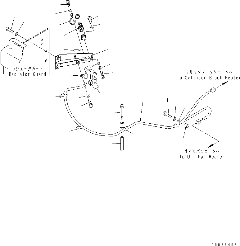 KOMATSU 196-06-34210 Parts WIRING HARNESS