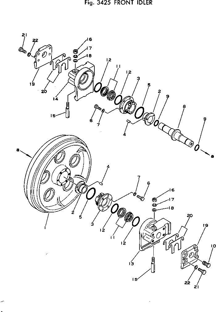 103-30-00120 - KOMATSU IDLER ASS'Y,R.H. Запчасти