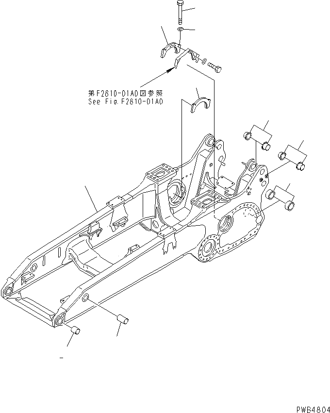 KOMATSU 195-21-32521 Parts BUSHING