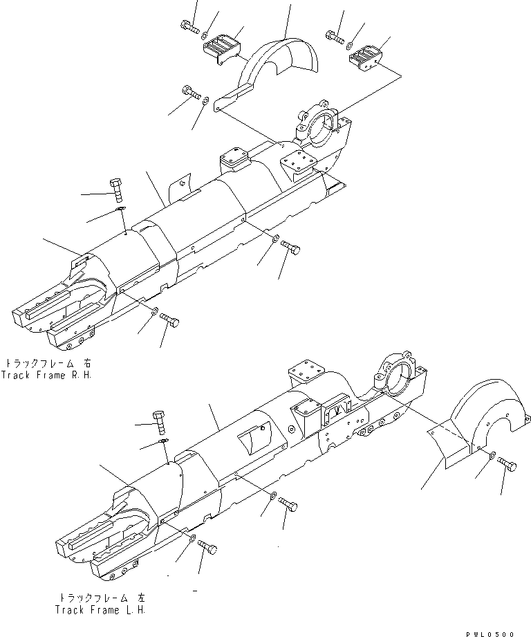 KOMATSU 196-30-17201 Parts COVER ASS'Y,R.H.