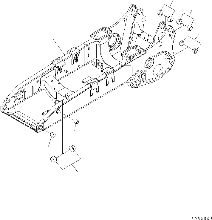 D375A-3 S/N 17001-UP (6 Track Roller)