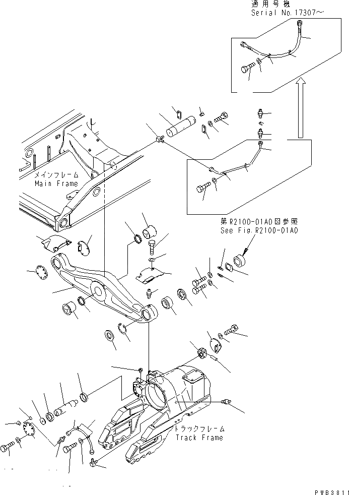 D375A-3 S/N 17001-UP (6 Track Roller)