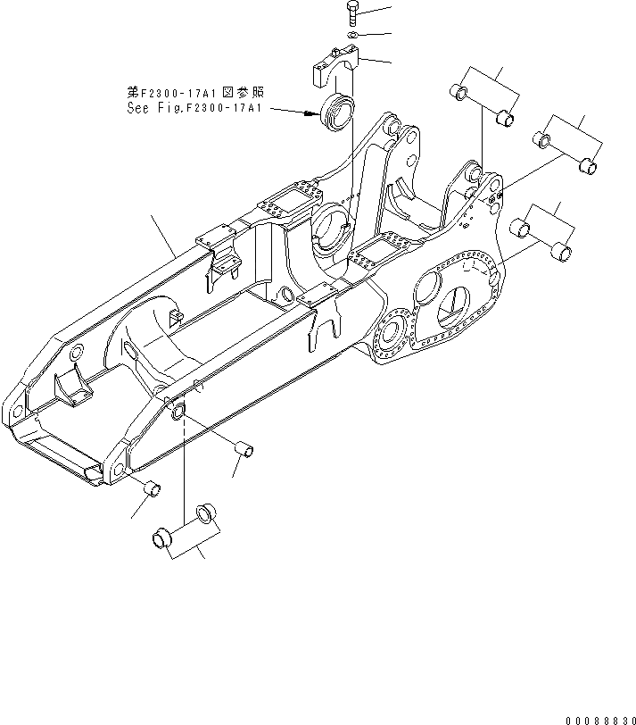 KOMATSU 198-21-51102 Parts FRAME ASS'Y