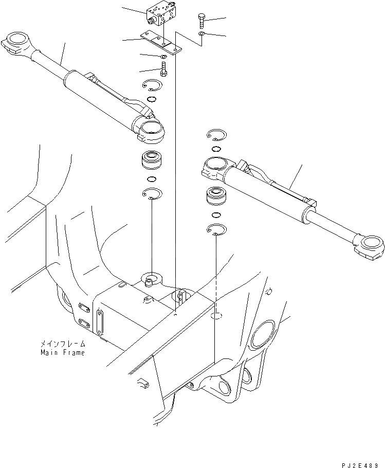 STEERING CYLINDER AND CROSS OVER RELIEF VALVE (WITH A.S.R. STEERING CYLINDER AND CROSS OVER RELIEF VALVE (WITH A.S.R.