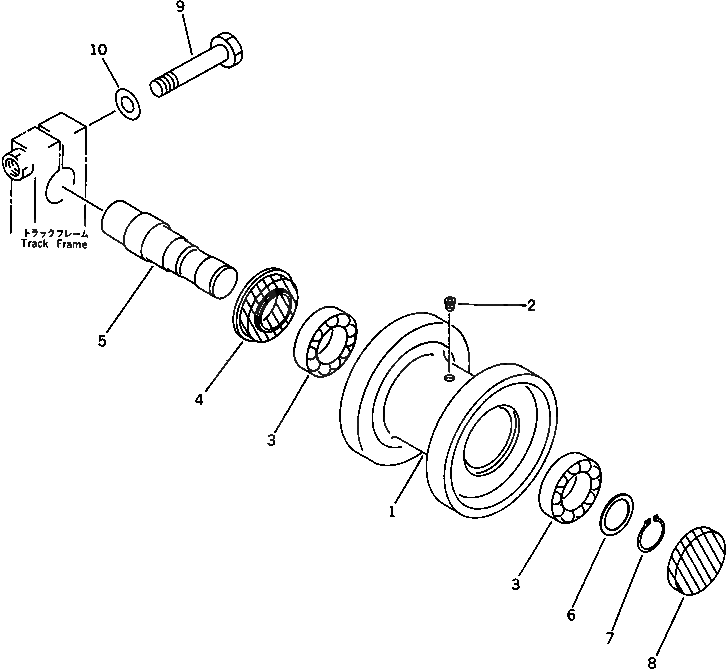 CARRIER ROLLER ASS'Y 20N-35-71200 - KOMATSU Part catalog