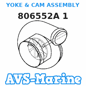 806552A 1 Mercruiser YOKE & CAM ASSEMBLY