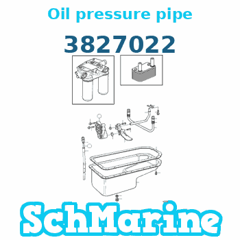 Buy 3827022 Oil pressure pipe Volvo Penta parts 3827022 Oil pressure pipe Volvo Penta