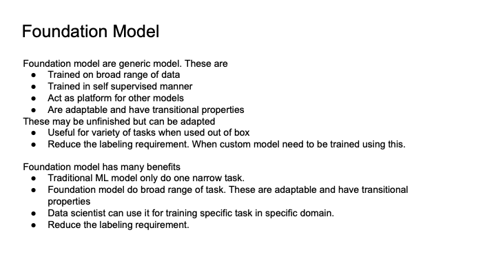 BASE FOUNDATION MODEL