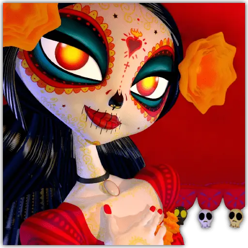 stickers_🏵️🕯️LA_CATRINA🕯️🏵️