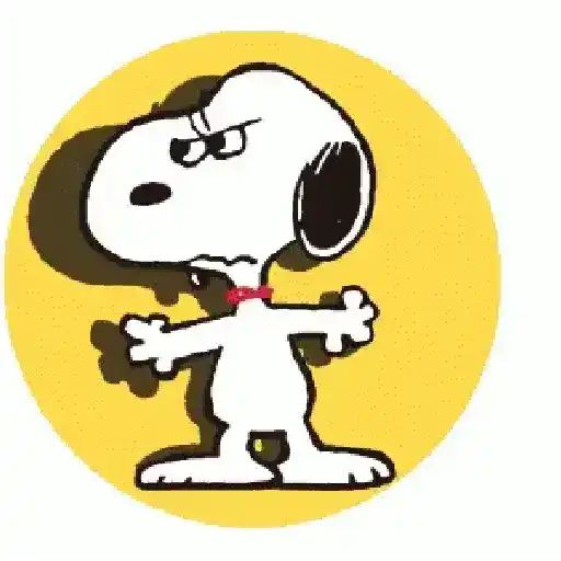 stickers_♥️_Snoopy_enojado_2️⃣😡