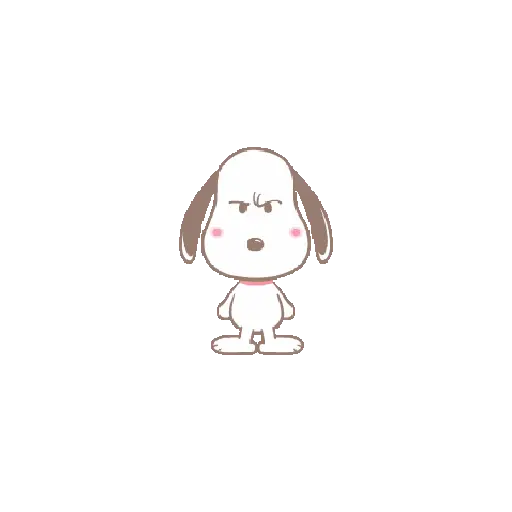 stickers_♥️_Snoopy_enojado_2️⃣😡