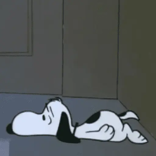 stickers_🫐☔_SNOOPY_Triste_☔🫐