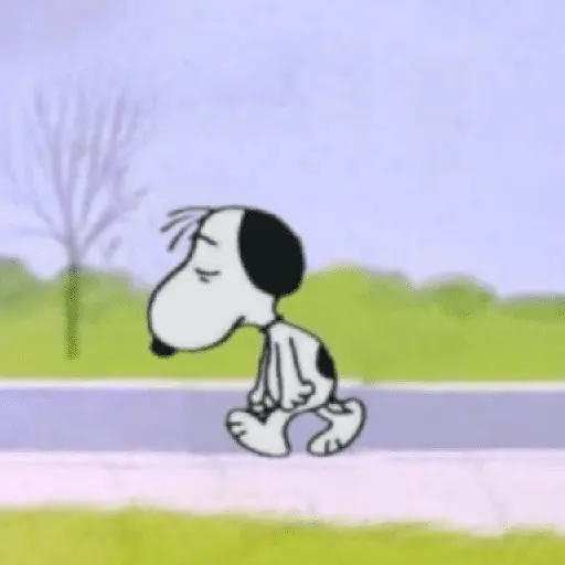 stickers_🫐☔_SNOOPY_Triste_☔🫐