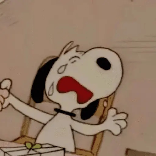 stickers_🫐☔_SNOOPY_Triste_☔🫐