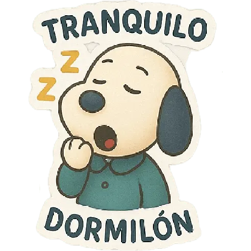 stickers_A_mimir_con_Snoopy_💤💤
