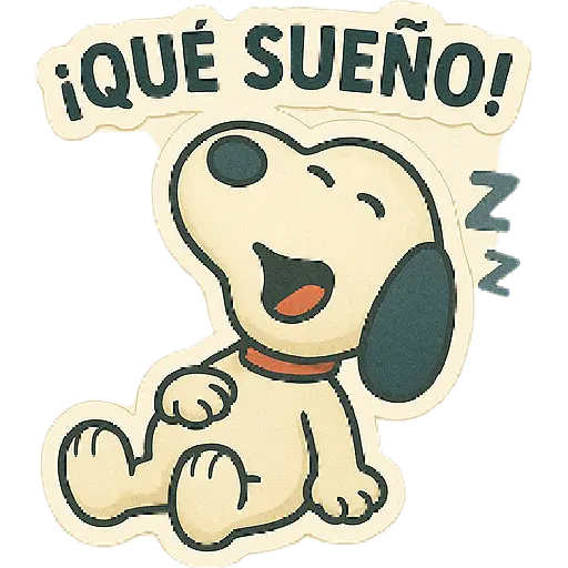 stickers_A_mimir_con_Snoopy_💤💤